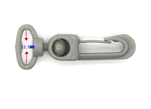 Size of plastic hook