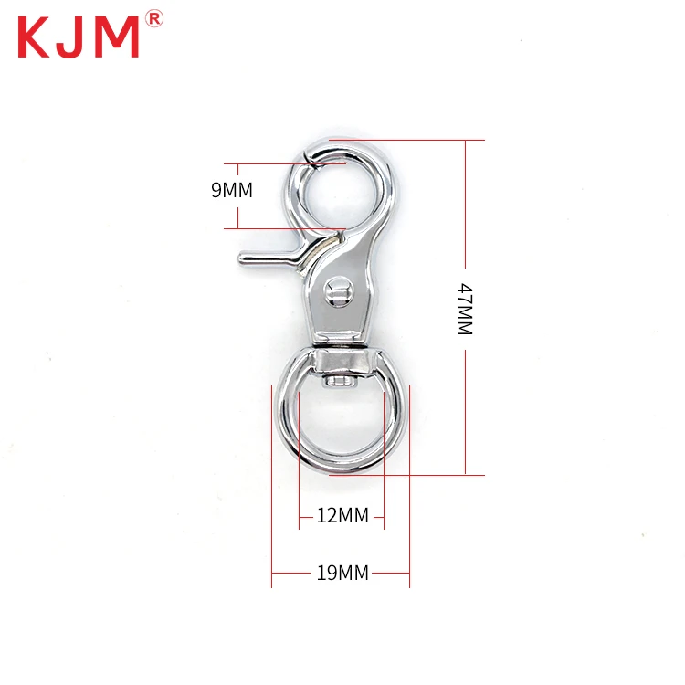 Lanyard uchun 12 mm aylanadigan ilgak
